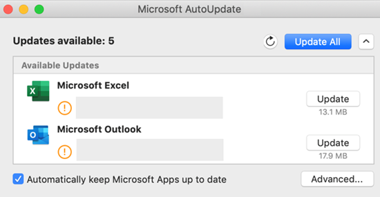 office 2016 for mac manual update